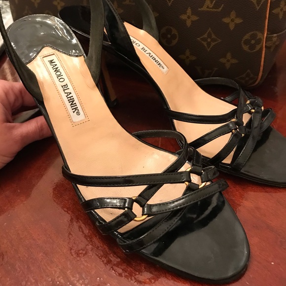 Manolo Blahnik Shoes - Manolo Blahnik black strappy sandles
